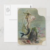 Mermaid  Art Briefkaart (Voorkant / Achterkant)