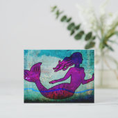 Mermaid Art Briefkaart (Staand voorkant)