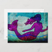 Mermaid Art Briefkaart (Voorkant / Achterkant)