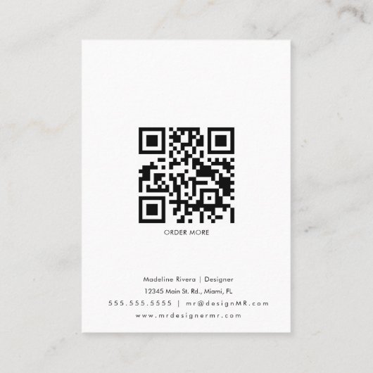 Mermaid Artisan die DisplayCard verdient Contactkaartje (Achterkant)