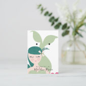 Mermaid Artisan die DisplayCard verdient Contactkaartje (Staand voorkant)