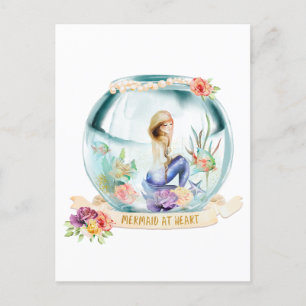 Mermaid at Heart Briefkaart