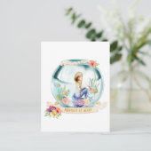 Mermaid at Heart Briefkaart (Staand voorkant)