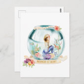 Mermaid at Heart Briefkaart (Voorkant / Achterkant)