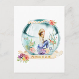 Mermaid at Heart Briefkaart