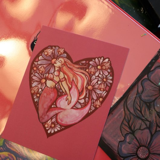 Mermaid at Heart Briefkaart