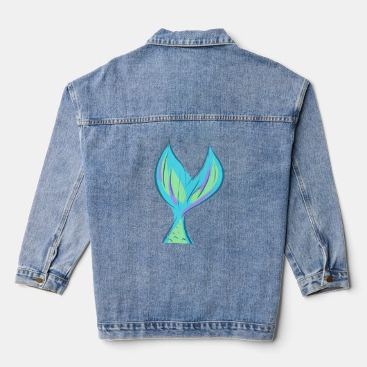 Mermaid at Heart Denim Jacket (Achterkant)