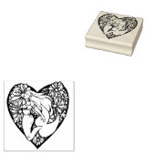 Mermaid at Heart Rubberstempel (Gestempeld)