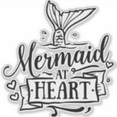 Mermaid at Heart Sticker (Voorkant)