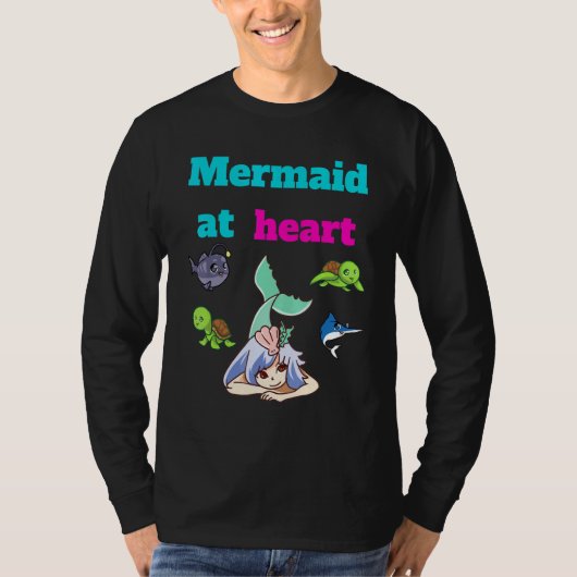 Mermaid at Heart Zee T-shirt (Voorkant)