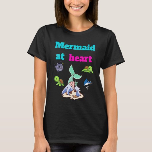 Mermaid at Heart Zee T-shirt (Voorkant)