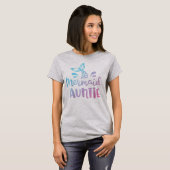 Mermaid Auntie Funny Aunt Women Family Matching T-shirt (Voorkant volledig)