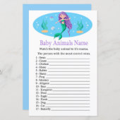 Mermaid Baby Animals Name Game (Voorkant / Achterkant)