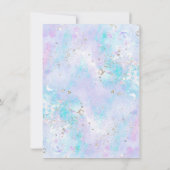 Mermaid Baby Girl Baby shower Kaart (Achterkant)