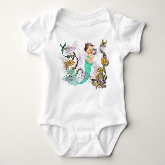 Mermaid Baby Romper (Voorkant)