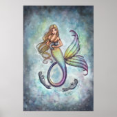Mermaid Baby Seals Poster Print door M. Harrison (Voorkant)