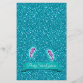 Mermaid Baby shower Animal Match Game #136 Medium (Achterkant)