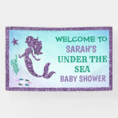 Mermaid Baby shower Banner (Horizontaal)