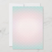 Mermaid Baby shower Bedankt voor je creditcard Zee (Achterkant)