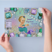 Mermaid Baby shower Chip Bag Wrapper Flyer (Hand)