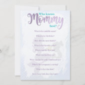 Mermaid Baby shower die mam kent beste Kaarten (Voorkant)