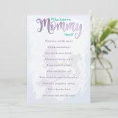 Mermaid Baby shower die mam kent beste Kaarten (Staand voorkant)