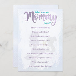 Mermaid Baby shower die mam kent beste Kaarten