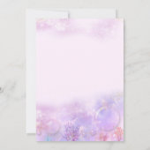 Mermaid baby shower invitation baby girl kaart (Achterkant)