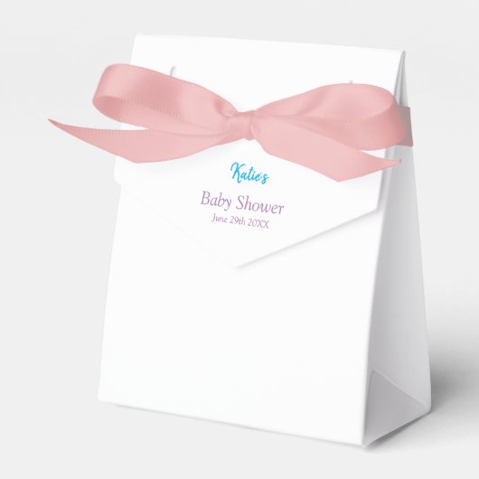 Mermaid Baby shower Invitation Bedankdoosjes (Voorkant Zijde)