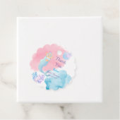 Mermaid Baby shower Invitation Bedankjes Labels (In situ)