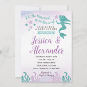Mermaid Baby shower Invitation Kaart (Voorkant)