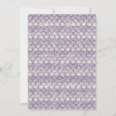 Mermaid Baby shower Invitation Kaart (Achterkant)