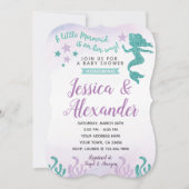 Mermaid Baby shower Invitation Kaart (Voorkant)