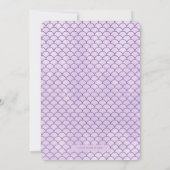 Mermaid Baby shower Invitation Kaart (Achterkant)