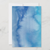 Mermaid Baby shower Invitation Kaart (Achterkant)