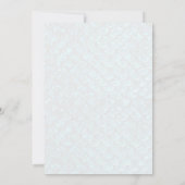 Mermaid Baby shower Invitation Lavender and Blauwg Kaart (Achterkant)