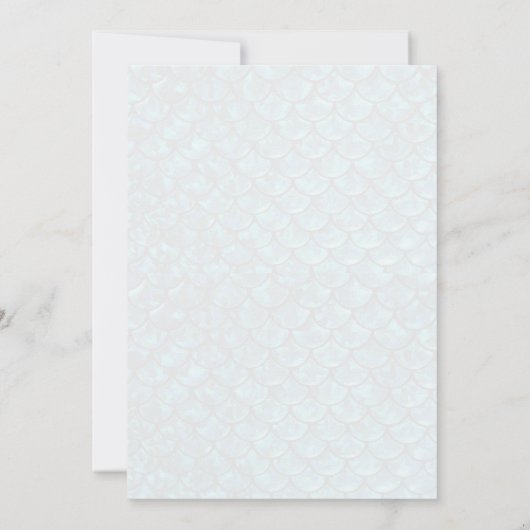 Mermaid Baby shower Invitation Lavender and Blauwg Kaart (Achterkant)