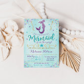 Mermaid Baby shower Invitation Sprinkle Kaart