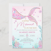 Mermaid Baby Shower  Kaart (Voorkant)