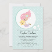Mermaid Baby shower Light Skin Tone Kaart (Voorkant)