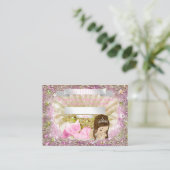 Mermaid Baby shower Luier Raffle Tickets Informatiekaartje (Staand voorkant)