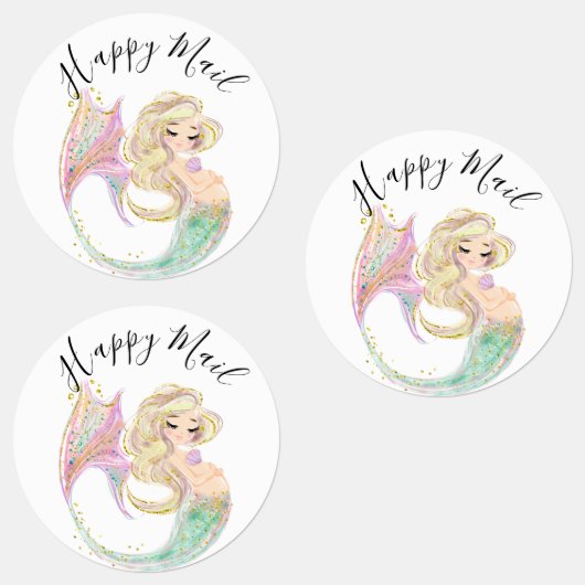 Mermaid Baby shower Moeder Labels (Groep)