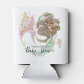 Mermaid Baby shower NAUTICAL Blikjeskoeler (Achterkant)