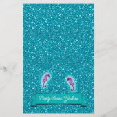 Mermaid Baby shower Nursery Rhyme Game #130 (Achterkant)