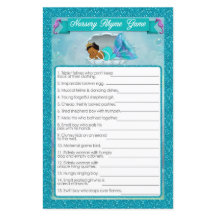 Mermaid Baby shower Nursery Rhyme Game #135