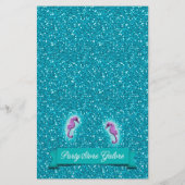 Mermaid Baby shower Nursery Rhyme Game #135 Flyer (Achterkant)