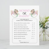 Mermaid Baby Shower Onder de zee. Kaart (Staand voorkant)