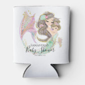 MERMAID BABY SHOWER ONDER HET ZEE WITTE KOELBOX BLIKJESKOELER (Voorkant)