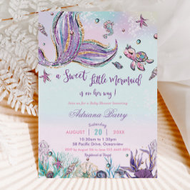 Mermaid Baby shower onder Zee Baby Girl Kaart