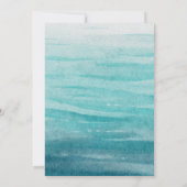 Mermaid Baby shower onder Zee Dank u wel Kaart (Achterkant)